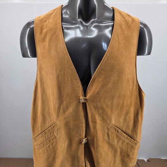 Willis & Geiger Outfitters Mens Vest Suede Leather Jacket Classic Western XL T - Picture 1 of 12